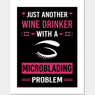 Wine Drinker Microblading Microblade Posters and Art